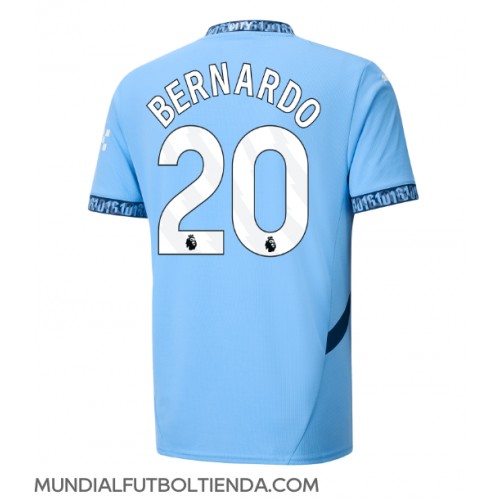 Camiseta Manchester City Bernardo Silva #20 Primera Equipación Replica 2024-25 mangas cortas